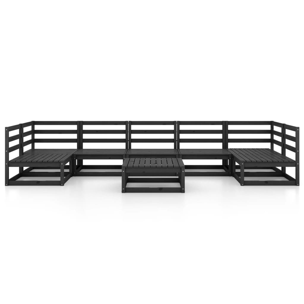 vidaXL Set mobilier de grădină, 8 piese, lemn masiv de pin