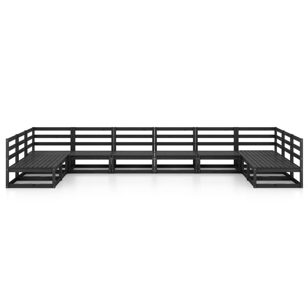 vidaXL Set mobilier de grădină, 10 piese, lemn masiv de pin vidaXL Set mobilier de grădină, 10 piese, lemn masiv de pin
