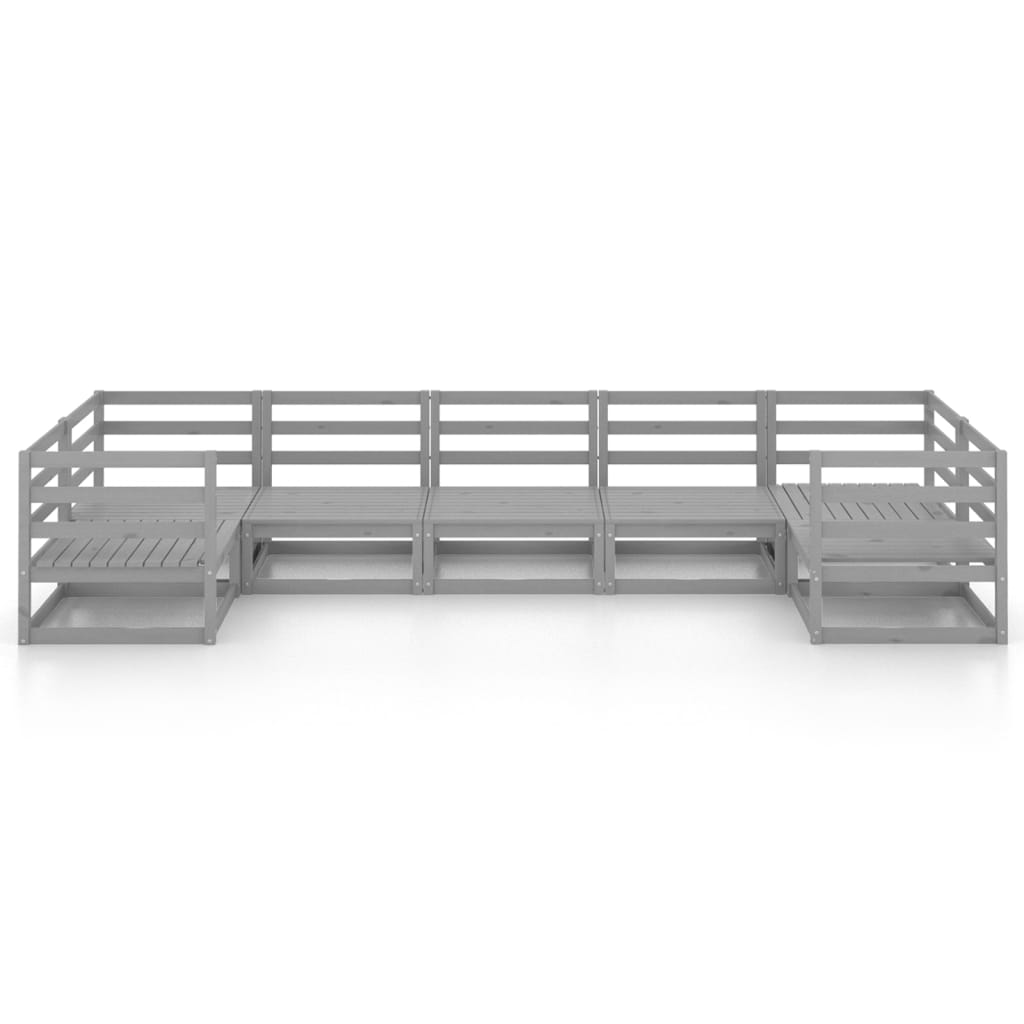 vidaXL Set mobilier de grădină din 7 piese, lemn masiv de pin vidaXL Set mobilier de grădină din 7 piese, lemn masiv de pin