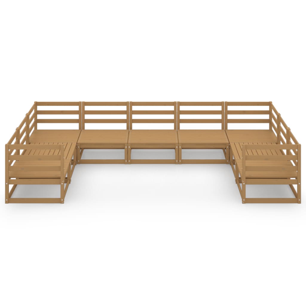 vidaXL Set mobilier de grădină, 9 piese, lemn masiv de pin vidaXL Set mobilier de grădină, 9 piese, lemn masiv de pin