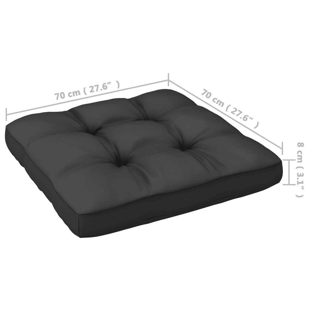 vidaXL Taburete de grădină cu perne, 2 buc., lemn masiv de pin vidaXL Taburete de grădină cu perne, 2 buc., lemn masiv de pin