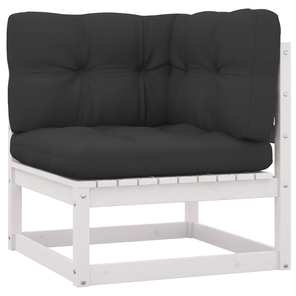 vidaXL Set mobilier de grădină cu perne, 8 piese, lemn masiv de pin vidaXL Set mobilier de grădină cu perne, 8 piese, lemn masiv de pin