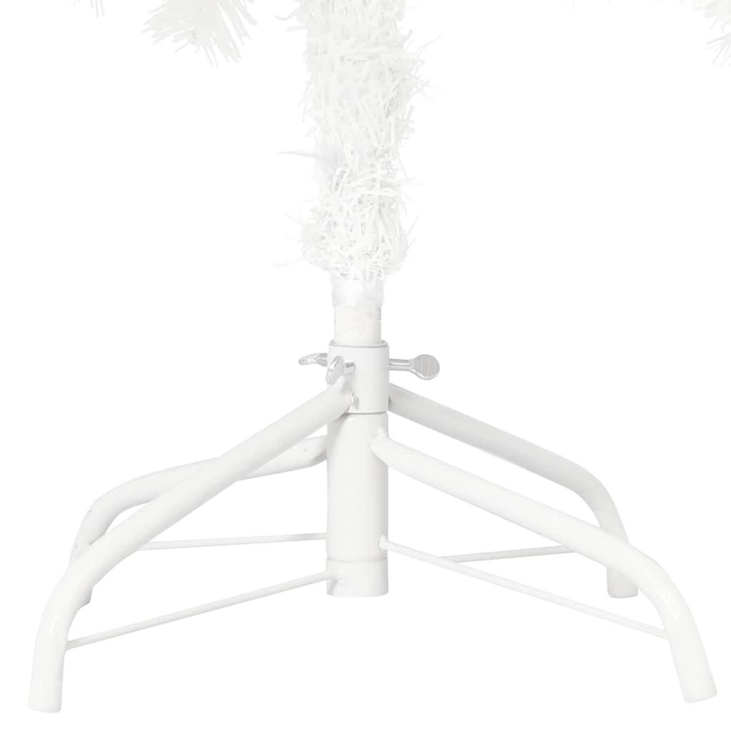 vidaXL Brad Crăciun pre-iluminat artificial, set globuri, alb, 120 cm vidaXL Brad Crăciun pre-iluminat artificial, set globuri, alb, 120 cm