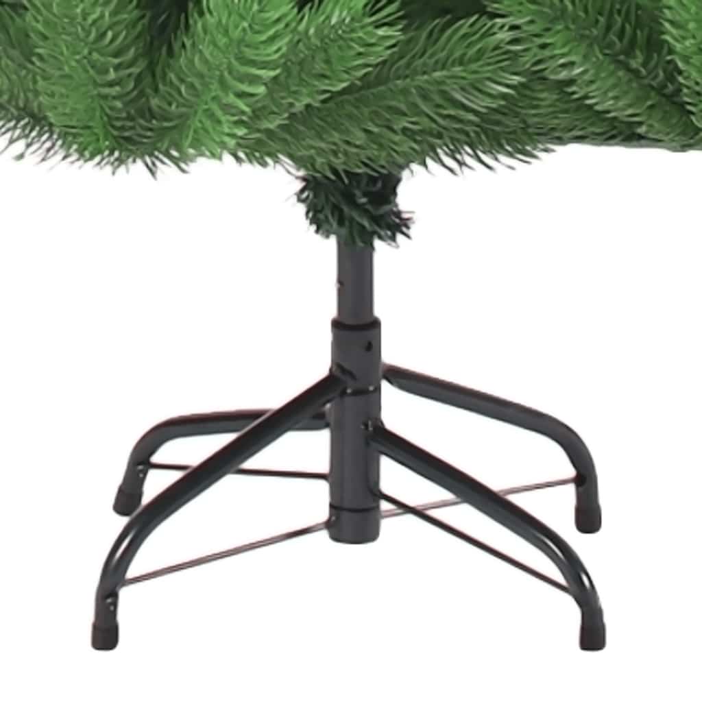 vidaXL Pom de Crăciun artificial brad Nordmann LED&globuri verde 240cm
