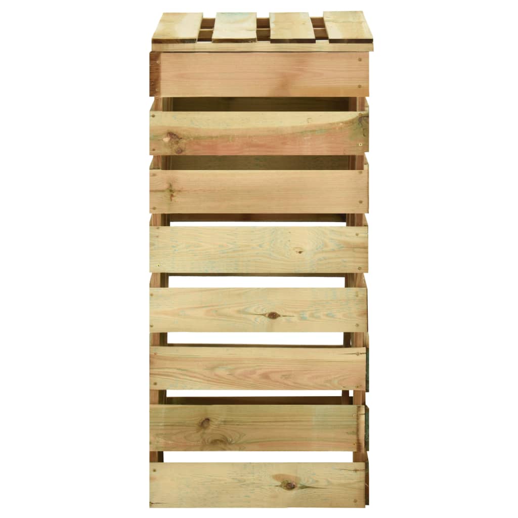 vidaXL Compostor grădină din șipci 3 buc. 80x50x100 cm lemn pin tratat vidaXL Compostor grădină din șipci 3 buc. 80x50x100 cm lemn pin tratat
