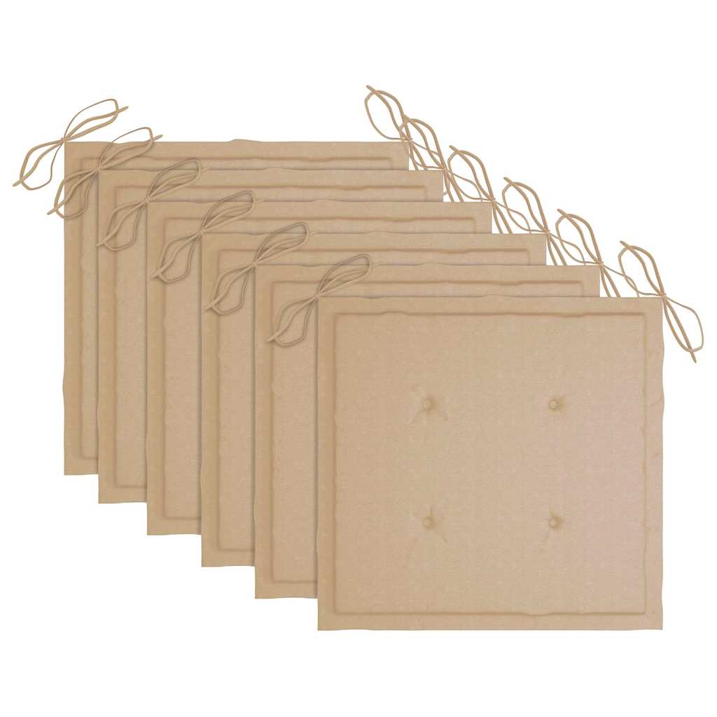 vidaXL Scaune de exterior cu perne, 6 buc., lemn masiv de acacia vidaXL Scaune de exterior cu perne, 6 buc., lemn masiv de acacia