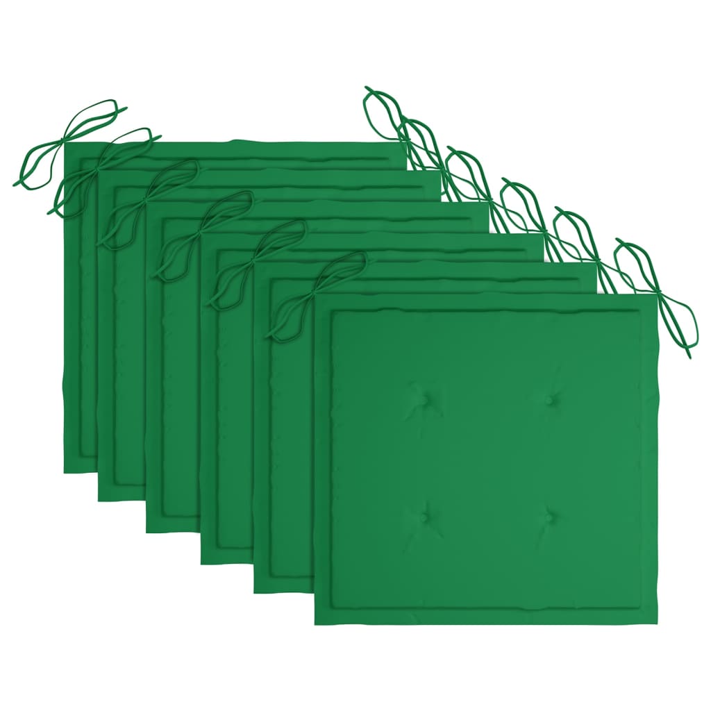 vidaXL Scaune de exterior cu perne, 6 buc., lemn masiv de acacia vidaXL Scaune de exterior cu perne, 6 buc., lemn masiv de acacia