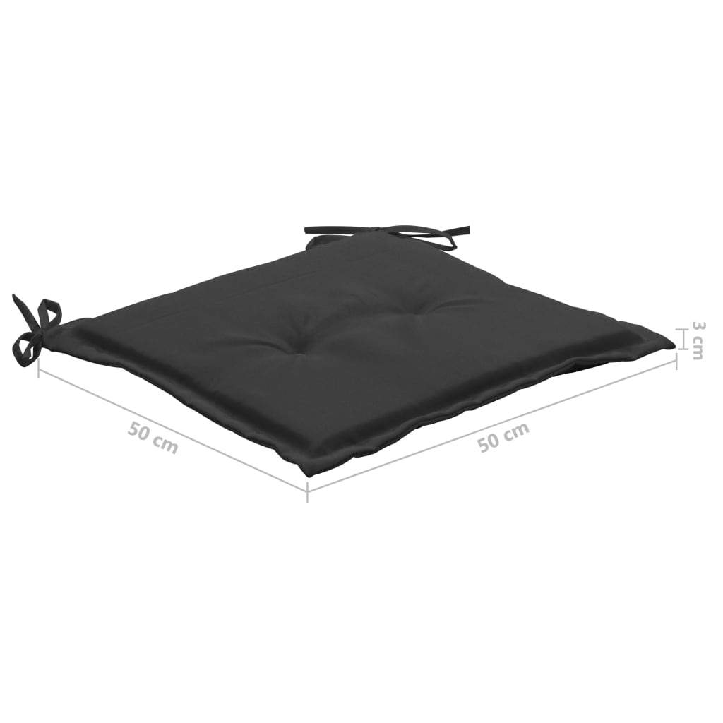 vidaXL Scaune de exterior cu perne, 6 buc., lemn masiv de acacia