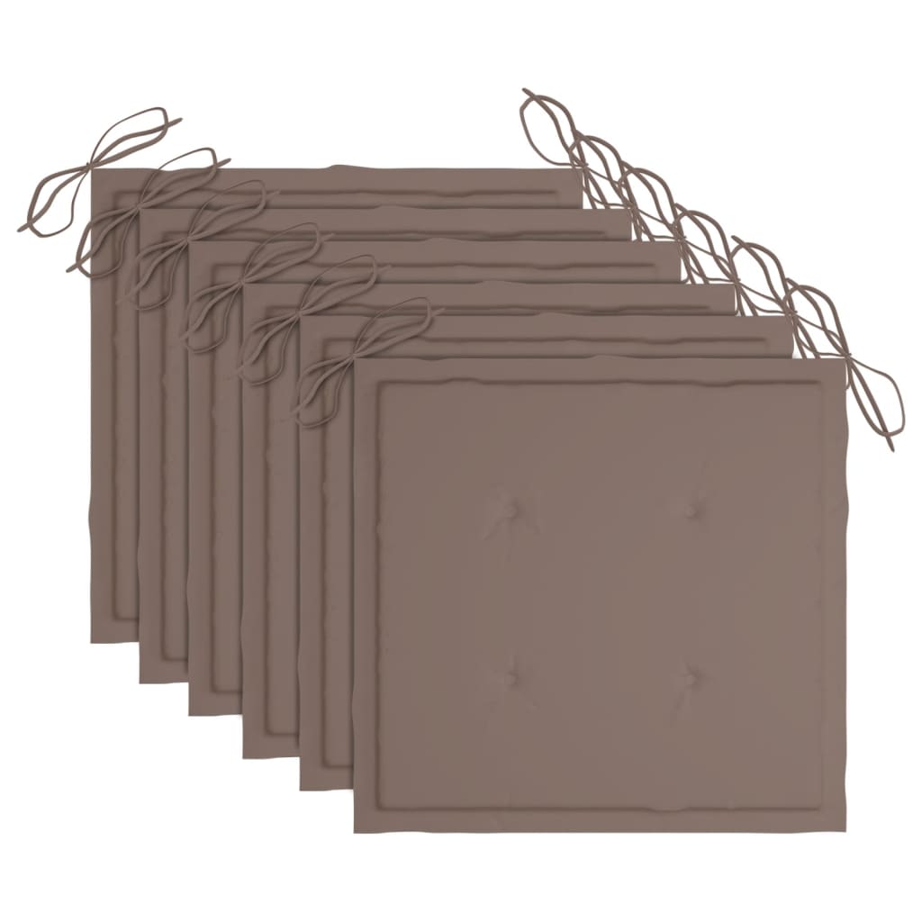 vidaXL Scaune de exterior cu perne, 6 buc., lemn masiv de acacia vidaXL Scaune de exterior cu perne, 6 buc., lemn masiv de acacia