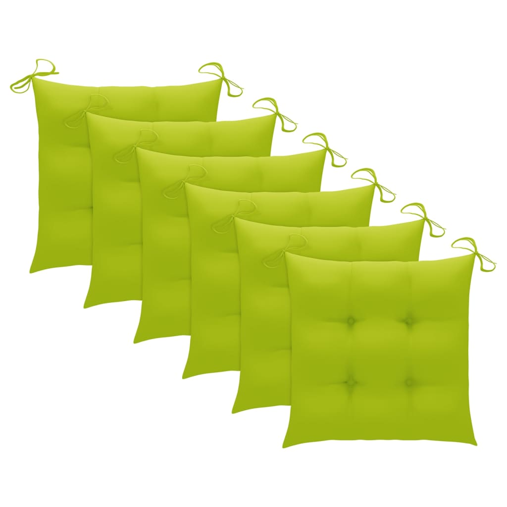 vidaXL Scaune de exterior cu perne, 6 buc., lemn masiv de acacia vidaXL Scaune de exterior cu perne, 6 buc., lemn masiv de acacia
