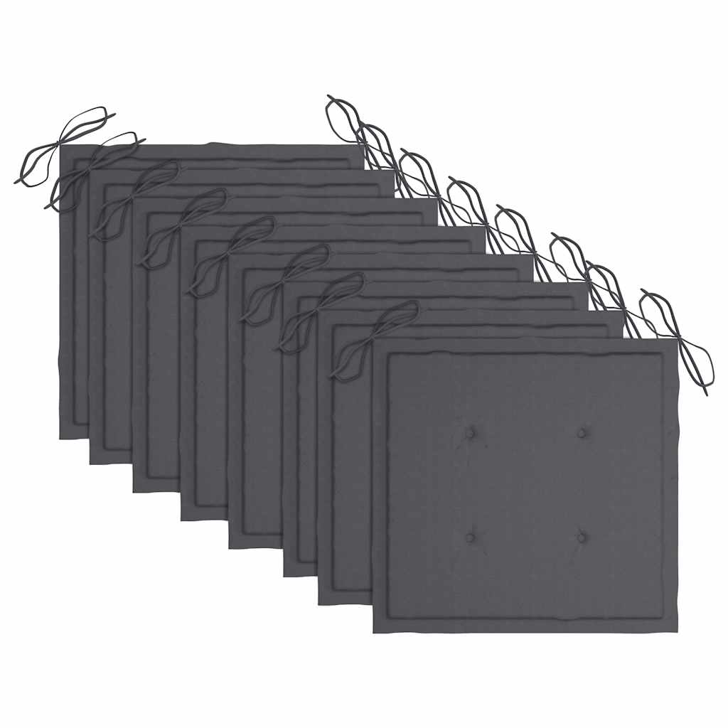 vidaXL Scaune de exterior cu perne, 8 buc., lemn masiv de acacia vidaXL Scaune de exterior cu perne, 8 buc., lemn masiv de acacia