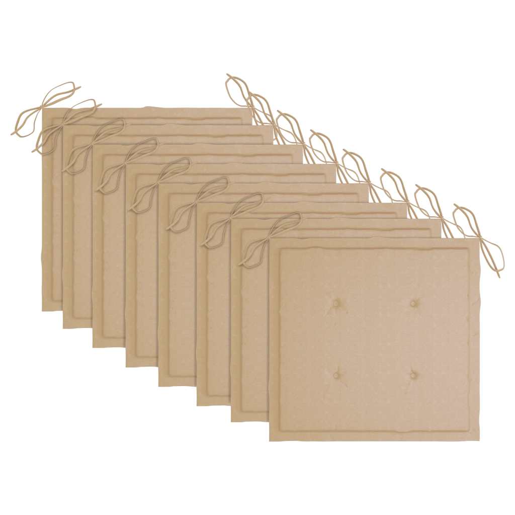 vidaXL Scaune de exterior cu perne, 8 buc., lemn masiv de acacia vidaXL Scaune de exterior cu perne, 8 buc., lemn masiv de acacia