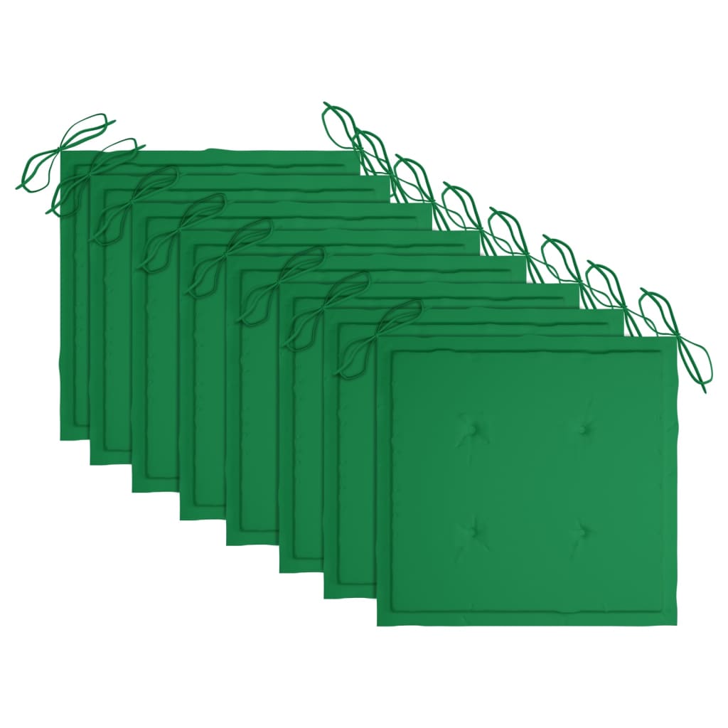 vidaXL Scaune de exterior cu perne, 8 buc., lemn masiv de acacia vidaXL Scaune de exterior cu perne, 8 buc., lemn masiv de acacia