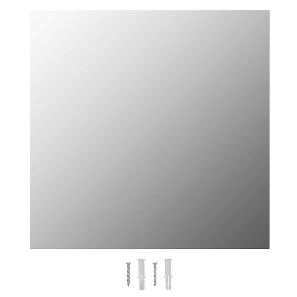 vidaXL Oglindă de perete cu lumini LED, sticlă, pătrată vidaXL Oglindă de perete cu lumini LED, sticlă, pătrată