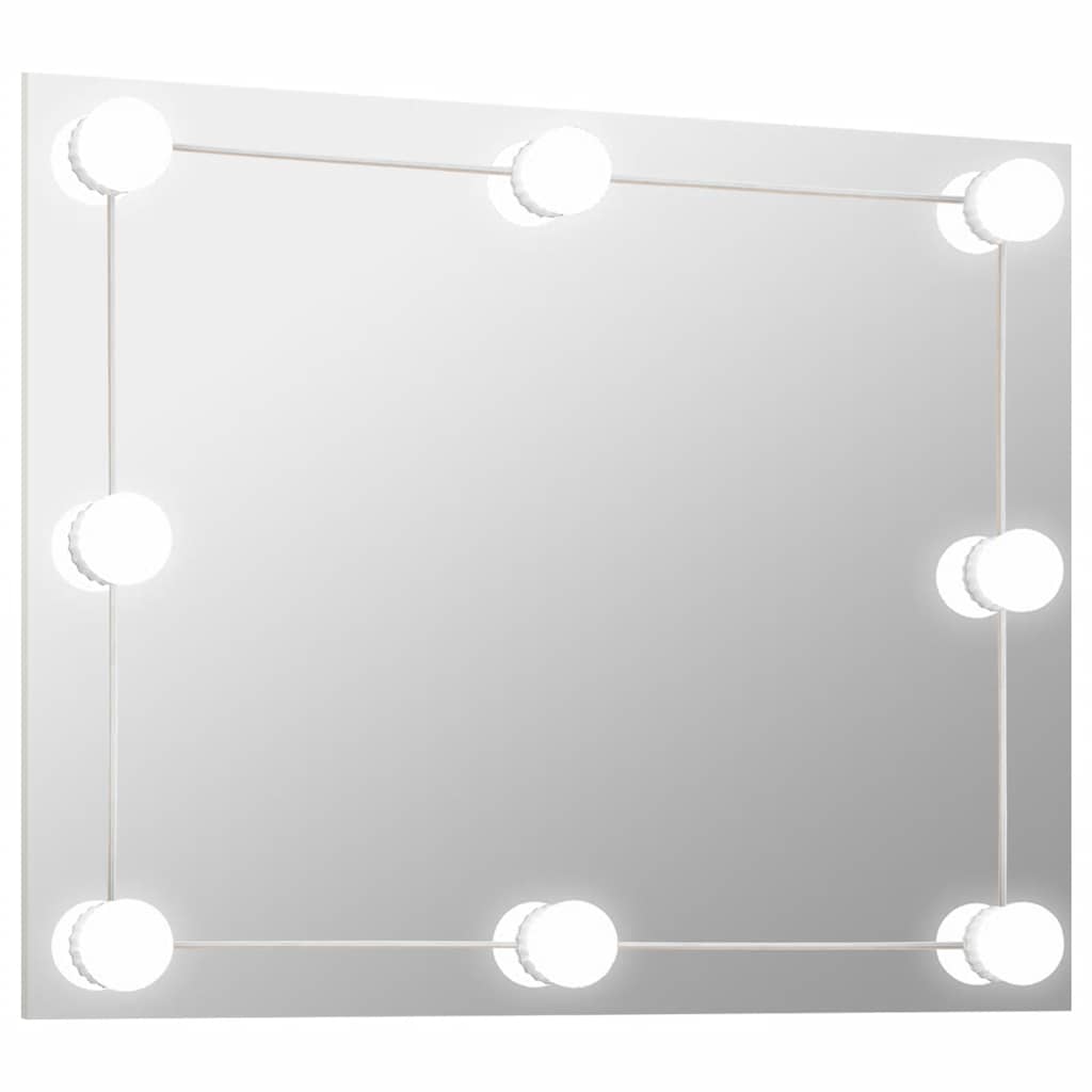 vidaXL Oglindă de perete lumini LED fără ramă sticlă dreptunghiulară vidaXL Oglindă de perete lumini LED fără ramă sticlă dreptunghiulară