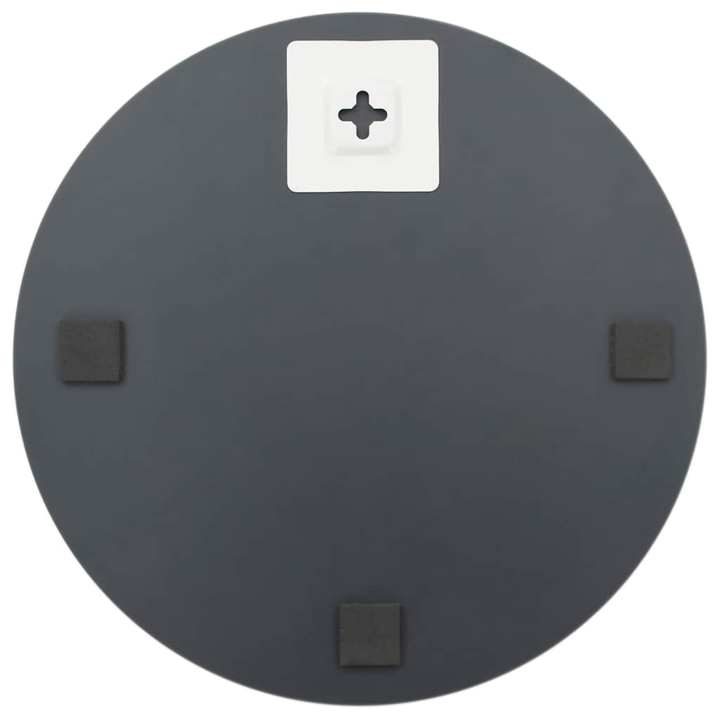 vidaXL Oglindă de perete cu lumini LED, fără ramă, sticlă, rotundă