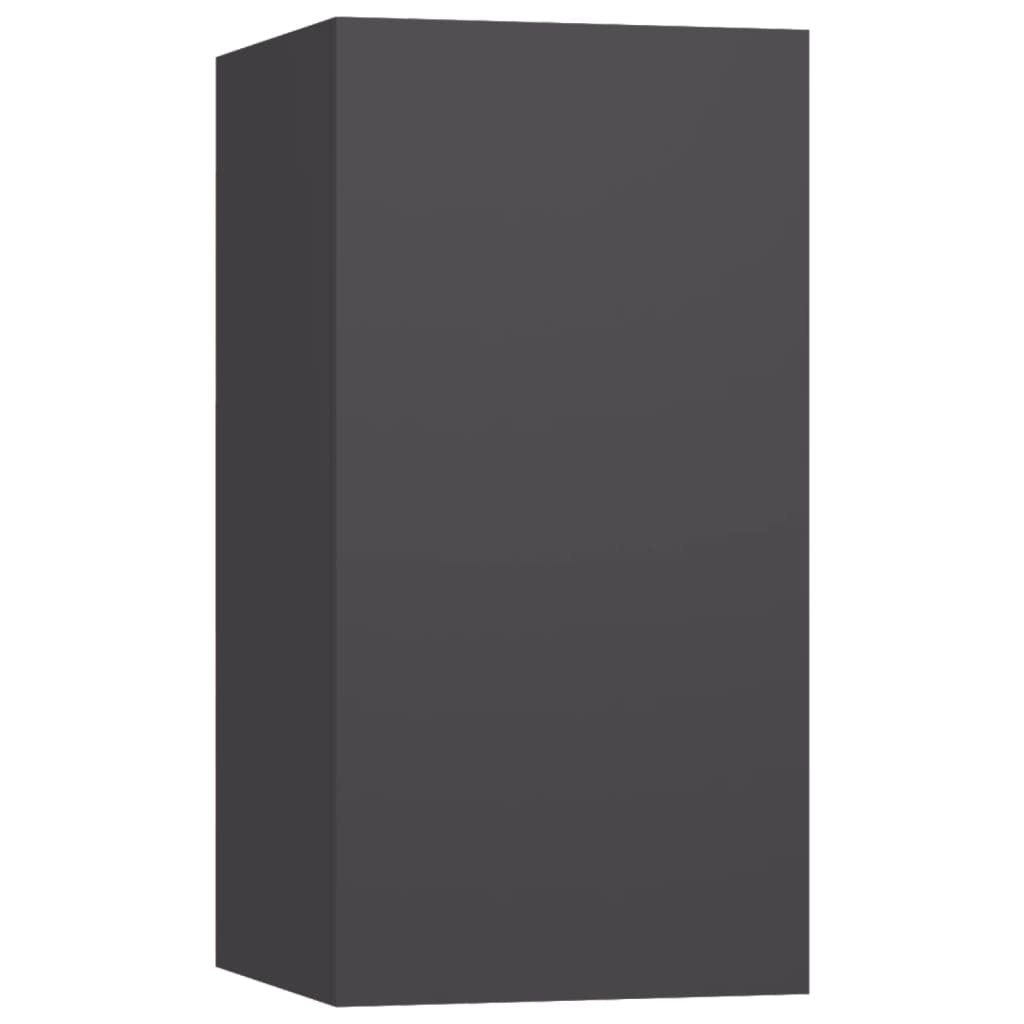 vidaXL Dulapuri TV, 4 buc., gri, 30,5x30x60 cm, lemn prelucrat