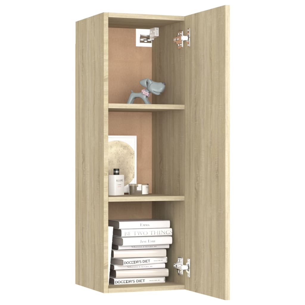 vidaXL Set de dulapuri TV, 8 piese, stejar sonoma, lemn prelucrat vidaXL Set de dulapuri TV, 8 piese, stejar sonoma, lemn prelucrat