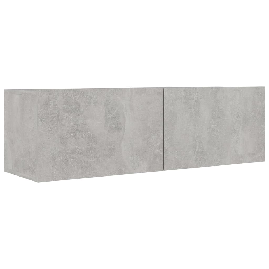 vidaXL Set dulap TV, 6 piese, gri beton, lemn prelucrat vidaXL Set dulap TV, 6 piese, gri beton, lemn prelucrat