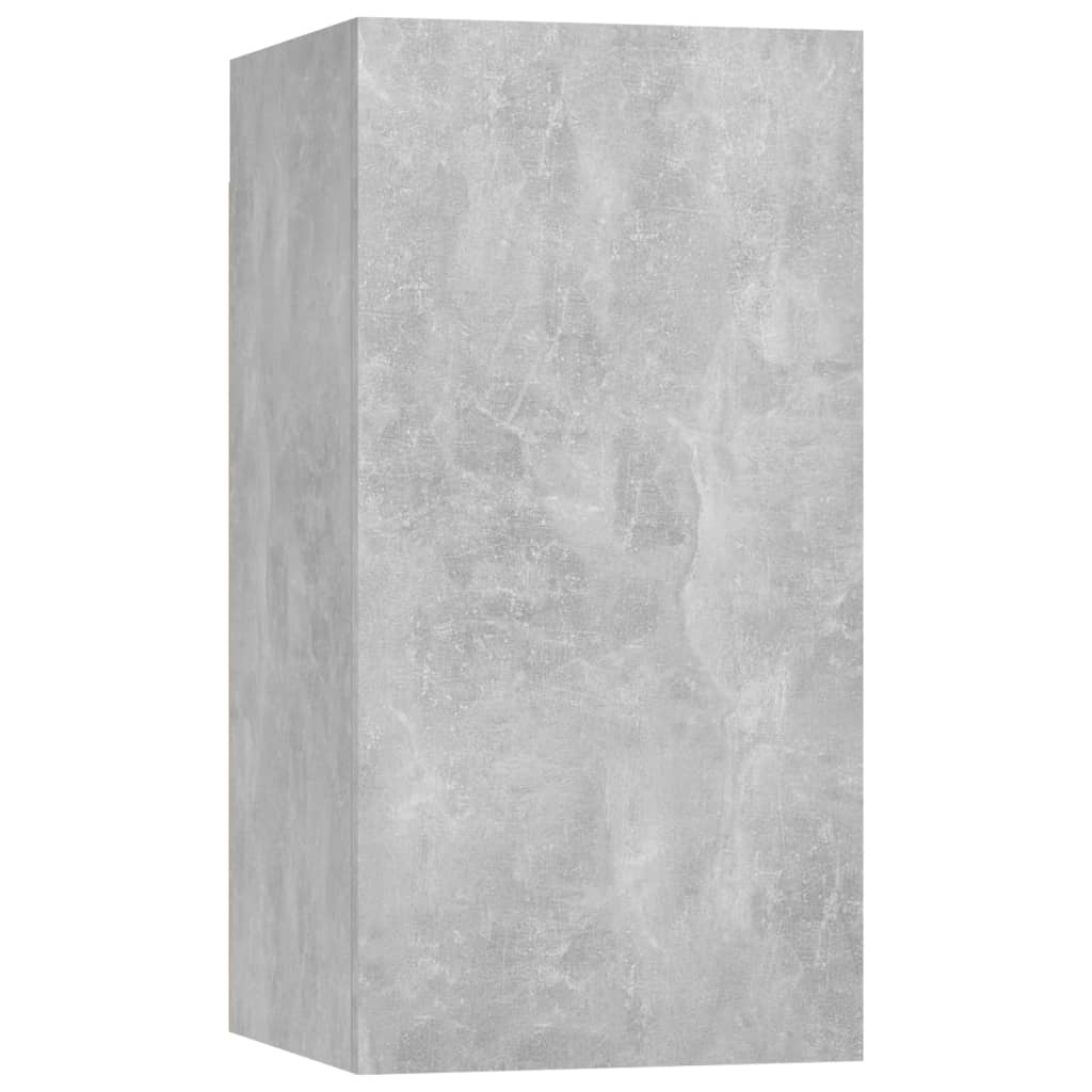 vidaXL Set de dulapuri TV, 5 piese, gri beton, lemn prelucrat vidaXL Set de dulapuri TV, 5 piese, gri beton, lemn prelucrat