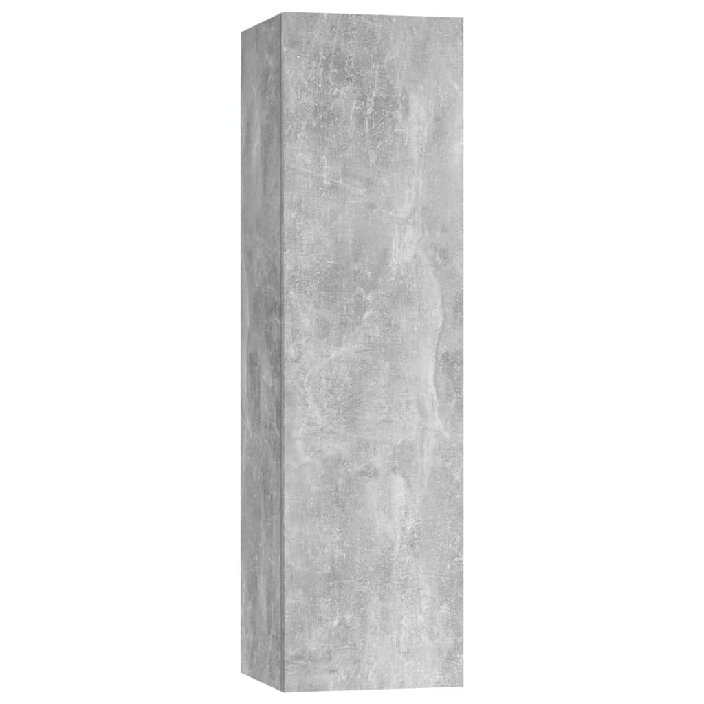 vidaXL Set de dulapuri TV, 5 piese, gri beton, lemn prelucrat vidaXL Set de dulapuri TV, 5 piese, gri beton, lemn prelucrat
