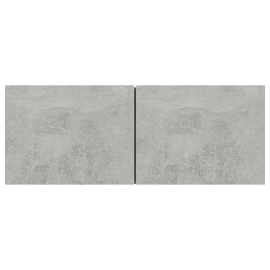 vidaXL Set de dulapuri TV, 3 piese, gri beton, lemn prelucrat vidaXL Set de dulapuri TV, 3 piese, gri beton, lemn prelucrat