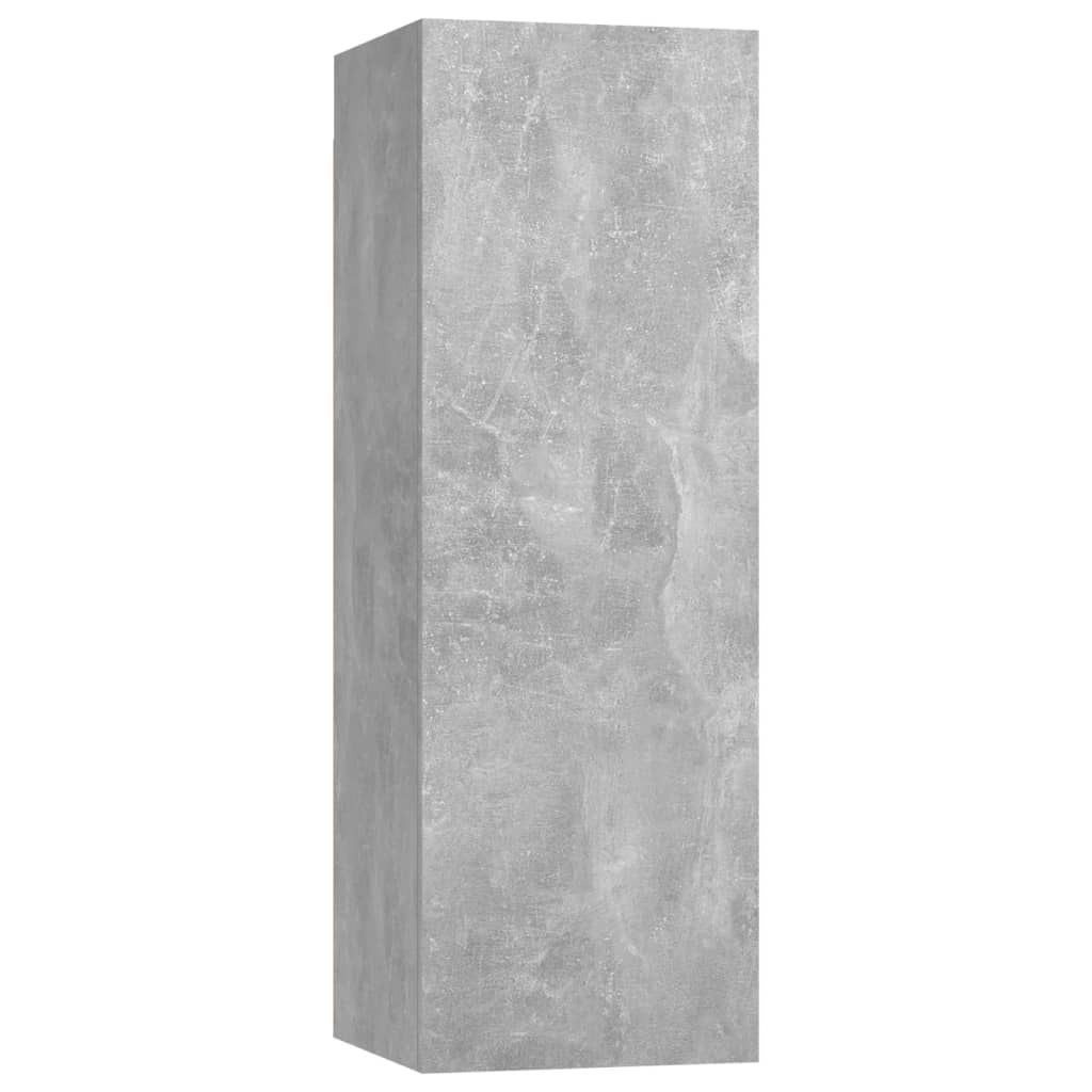 vidaXL Set de dulapuri TV, 8 piese, gri beton, lemn prelucrat vidaXL Set de dulapuri TV, 8 piese, gri beton, lemn prelucrat