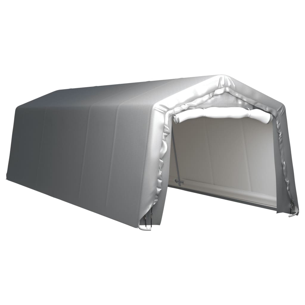 vidaXL Cort de depozitare, gri, 300x900 cm, oțel vidaXL Cort de depozitare, gri, 300x900 cm, oțel