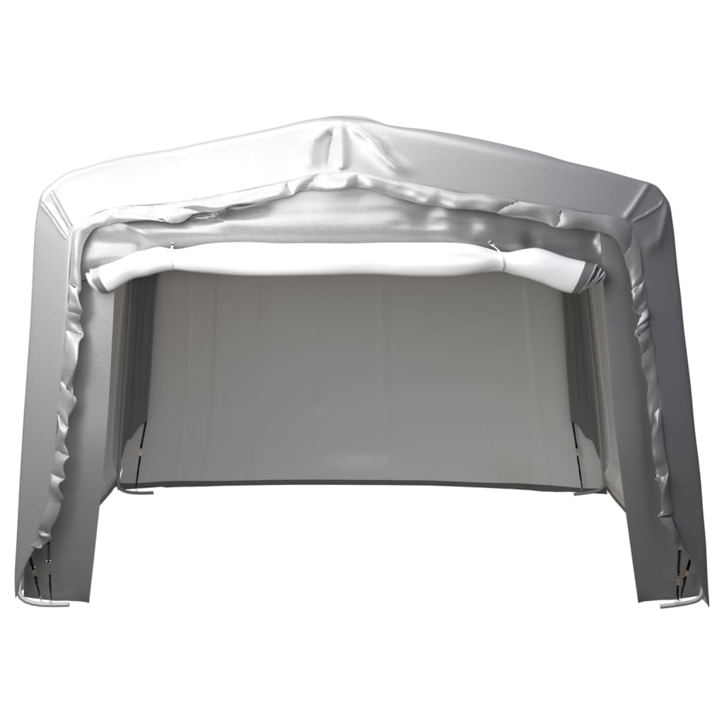 vidaXL Cort de depozitare, gri, 370x370 cm, oțel vidaXL Cort de depozitare, gri, 370x370 cm, oțel