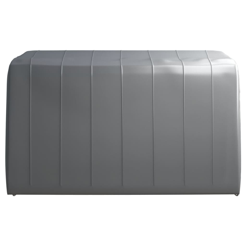 vidaXL Cort de depozitare, gri, 370x370 cm, oțel vidaXL Cort de depozitare, gri, 370x370 cm, oțel
