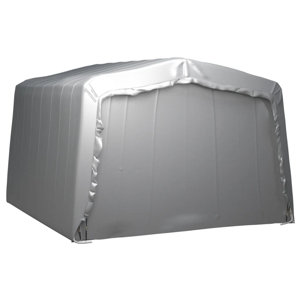 vidaXL Cort de depozitare, gri, 370x370 cm, oțel vidaXL Cort de depozitare, gri, 370x370 cm, oțel