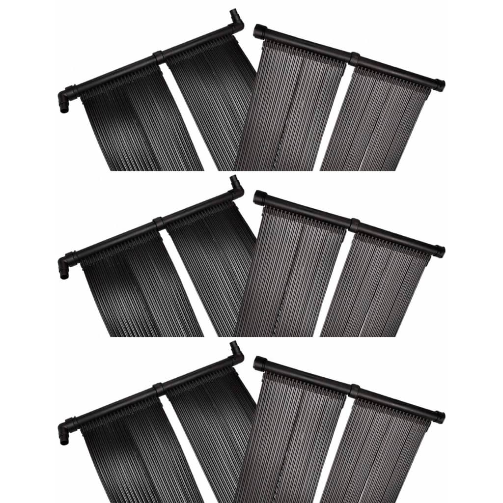 vidaXL Panou încălzitor solar pentru piscină, 6 buc., 80x620 cm vidaXL Panou încălzitor solar pentru piscină, 6 buc., 80x620 cm