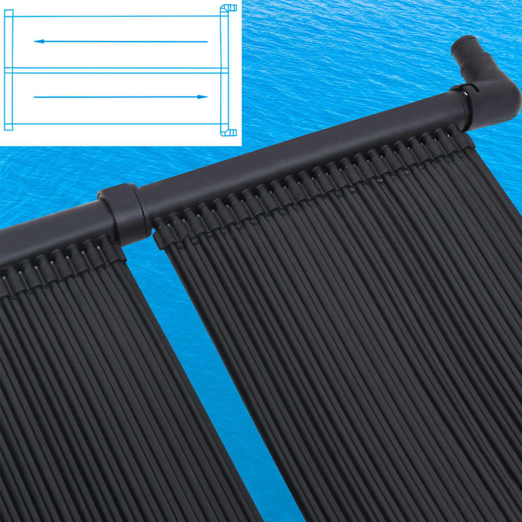 vidaXL Panou încălzitor solar pentru piscină, 4 buc., 80x310 cm vidaXL Panou încălzitor solar pentru piscină, 4 buc., 80x310 cm