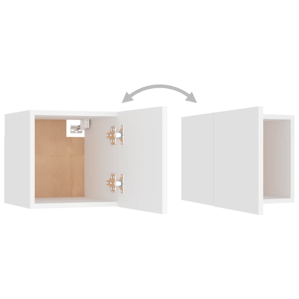 vidaXL Noptieră, alb, 30,5x30x30 cm, lemn prelucrat vidaXL Noptieră, alb, 30,5x30x30 cm, lemn prelucrat