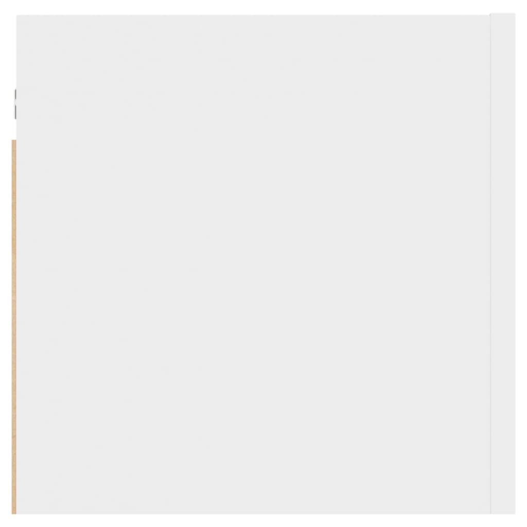 vidaXL Noptiere, 2 buc., alb, 30,5x30x30 cm, lemn prelucrat