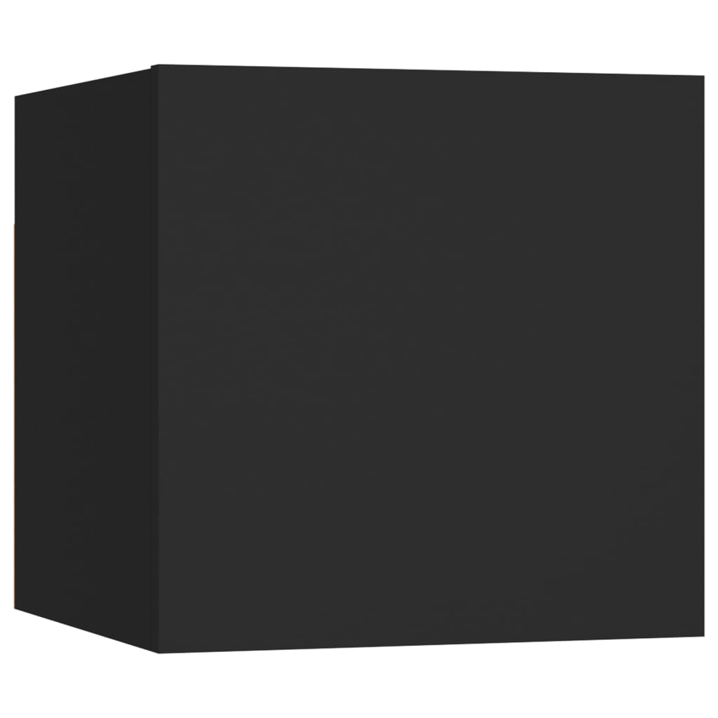 vidaXL Noptiere, 2 buc., negru, 30,5x30x30 cm, lemn prelucrat vidaXL Noptiere, 2 buc., negru, 30,5x30x30 cm, lemn prelucrat