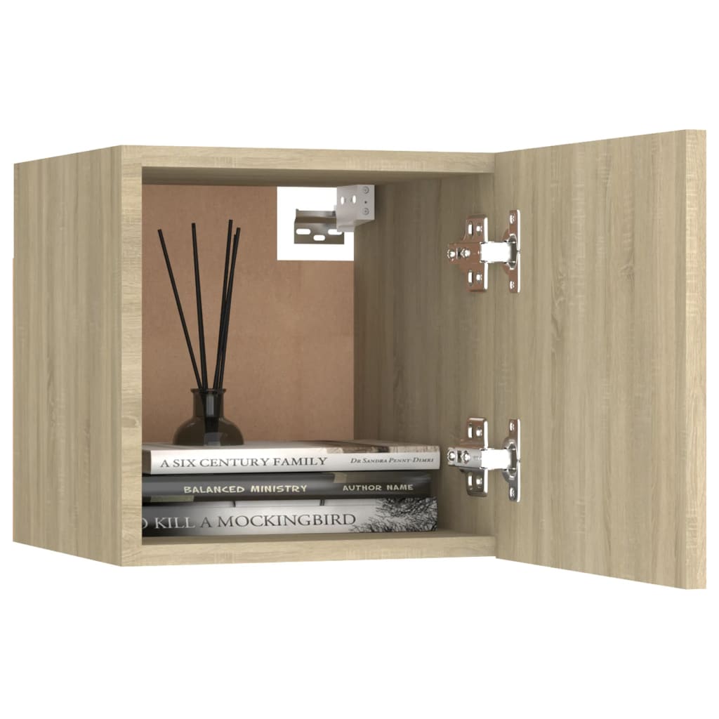 vidaXL Noptiere, stejar Sonoma, 30,5x30x30cm, lemn prelucrat vidaXL Noptiere, stejar Sonoma, 30,5x30x30cm, lemn prelucrat