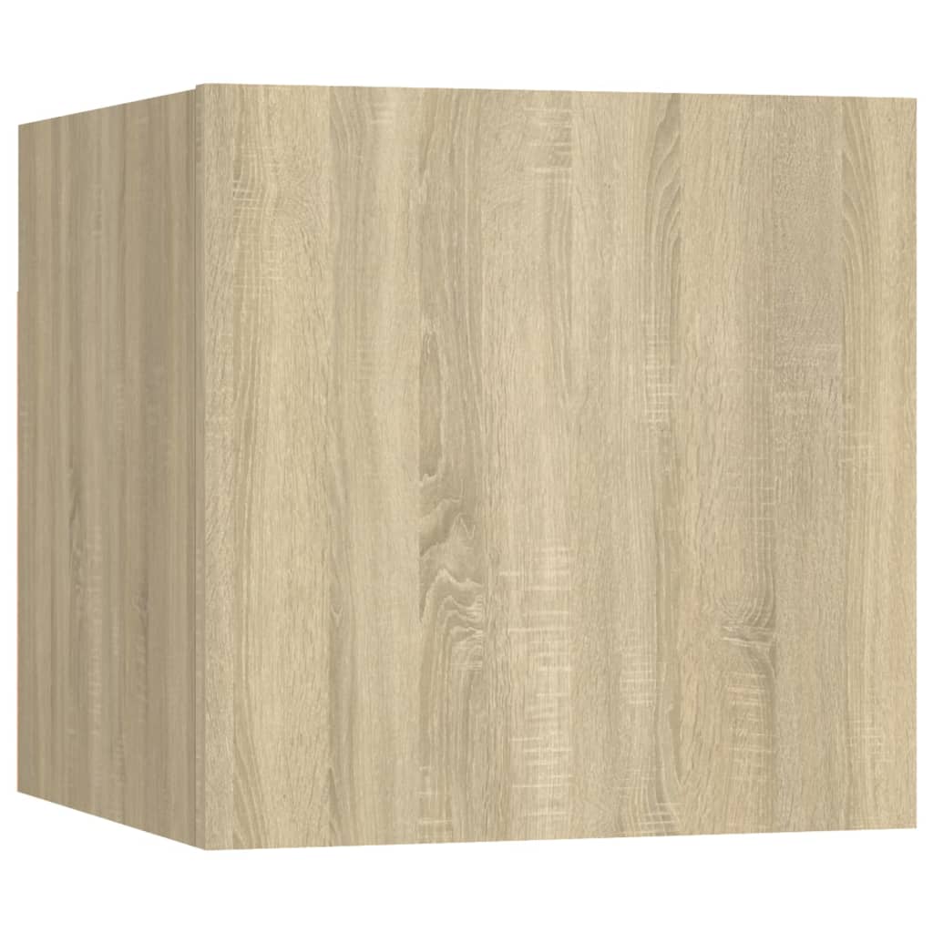 vidaXL Noptiere, 2 buc., stejar Sonoma, 30,5x30x30cm, lemn prelucrat vidaXL Noptiere, 2 buc., stejar Sonoma, 30,5x30x30cm, lemn prelucrat