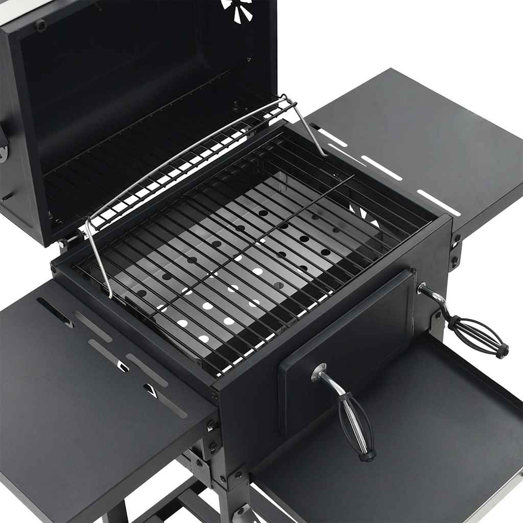 vidaXL Cuptor de pizza și grătar 3-în-1 de exterior, negru vidaXL Cuptor de pizza și grătar 3-în-1 de exterior, negru