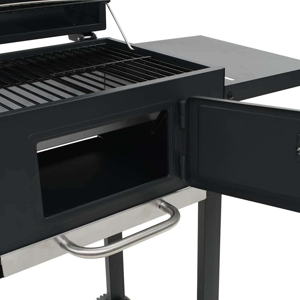 vidaXL Cuptor de pizza și grătar 3-în-1 de exterior, negru vidaXL Cuptor de pizza și grătar 3-în-1 de exterior, negru