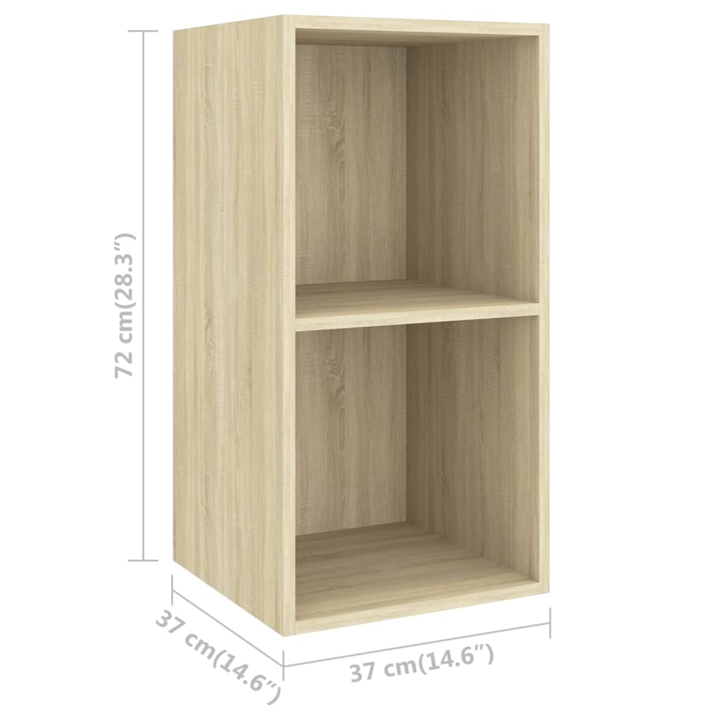 vidaXL Set de dulapuri TV, 4 piese, stejar sonoma, lemn prelucrat vidaXL Set de dulapuri TV, 4 piese, stejar sonoma, lemn prelucrat