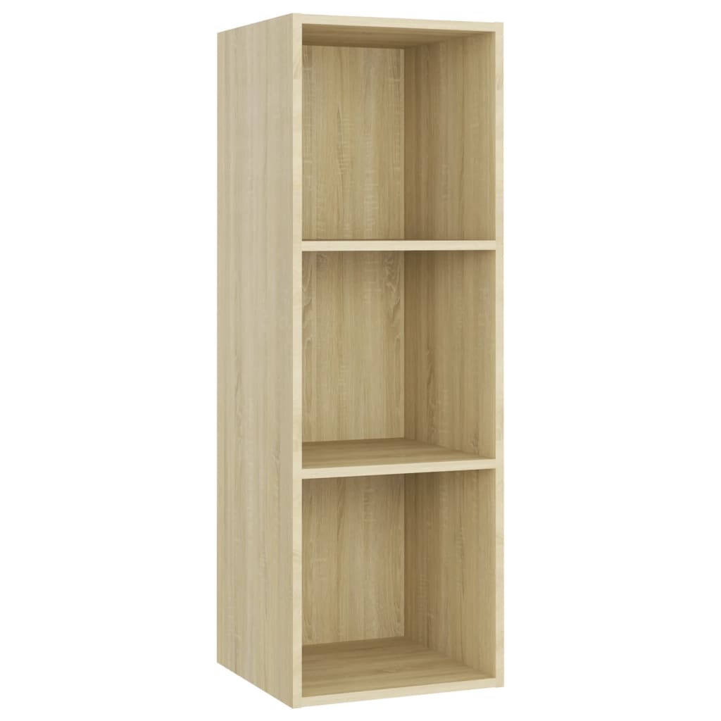 vidaXL Dulapuri TV, 3 buc stejar sonoma, 107x35x37 cm, lemn prelucrat