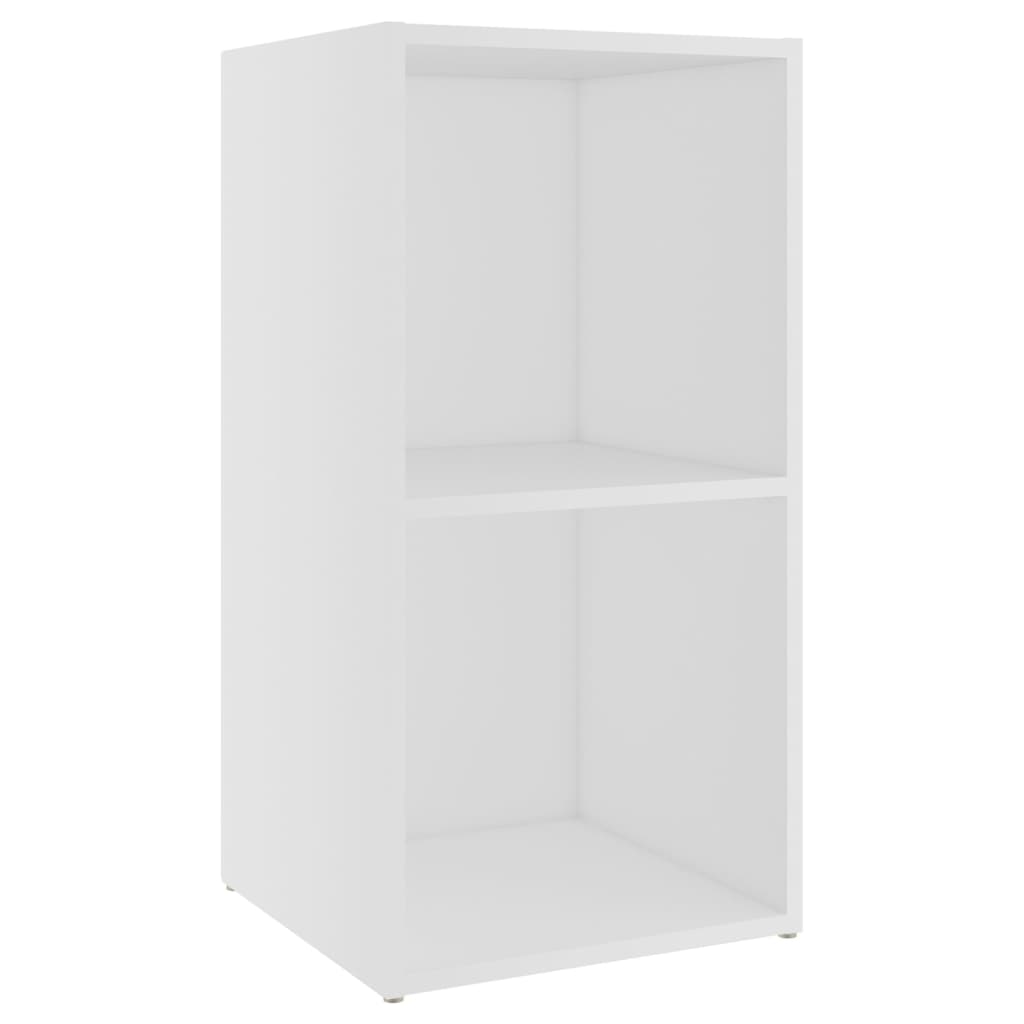 vidaXL Dulapuri TV, 2 buc., alb, 72x35x36,5 cm, lemn prelucrat