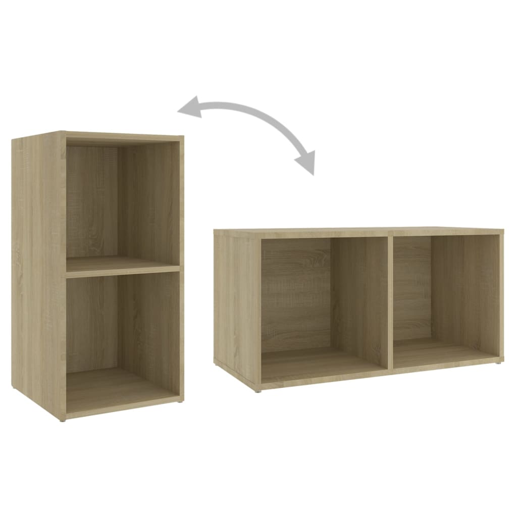 vidaXL Set de dulapuri TV, 8 piese, stejar sonoma, lemn prelucrat vidaXL Set de dulapuri TV, 8 piese, stejar sonoma, lemn prelucrat