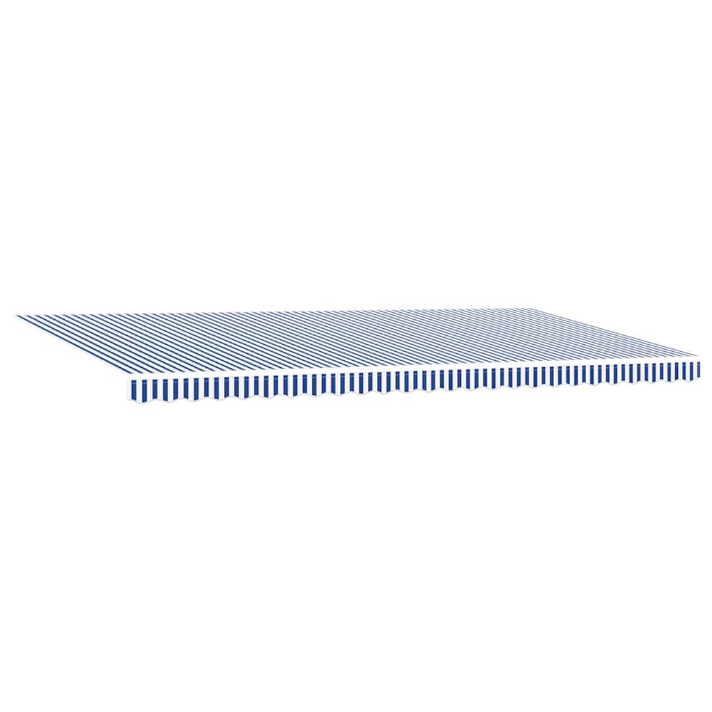 vidaXL Cortina Retractabilă with Manual Albastru și alb 6 x 3 m vidaXL Cortina Retractabilă with Manual Albastru și alb 6 x 3 m