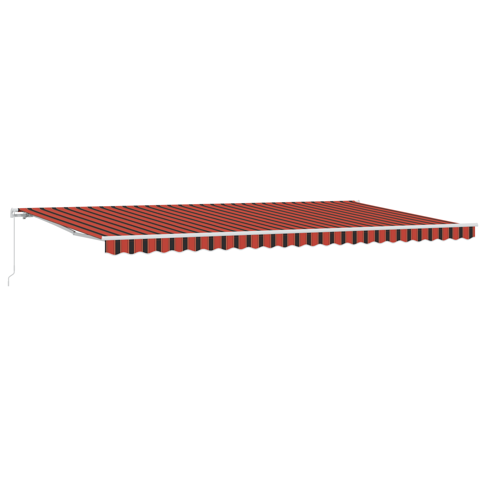 vidaXL Cortina Retractabilă Portocalie și maro 600 x 300 cm țesătură vidaXL Cortina Retractabilă Portocalie și maro 600 x 300 cm țesătură
