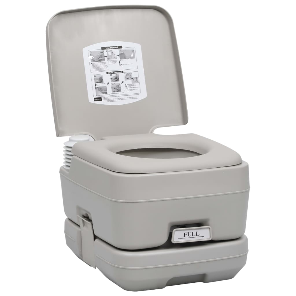 vidaXL Toaletă portabilă de camping cu cort, 10+10 L vidaXL Toaletă portabilă de camping cu cort, 10+10 L