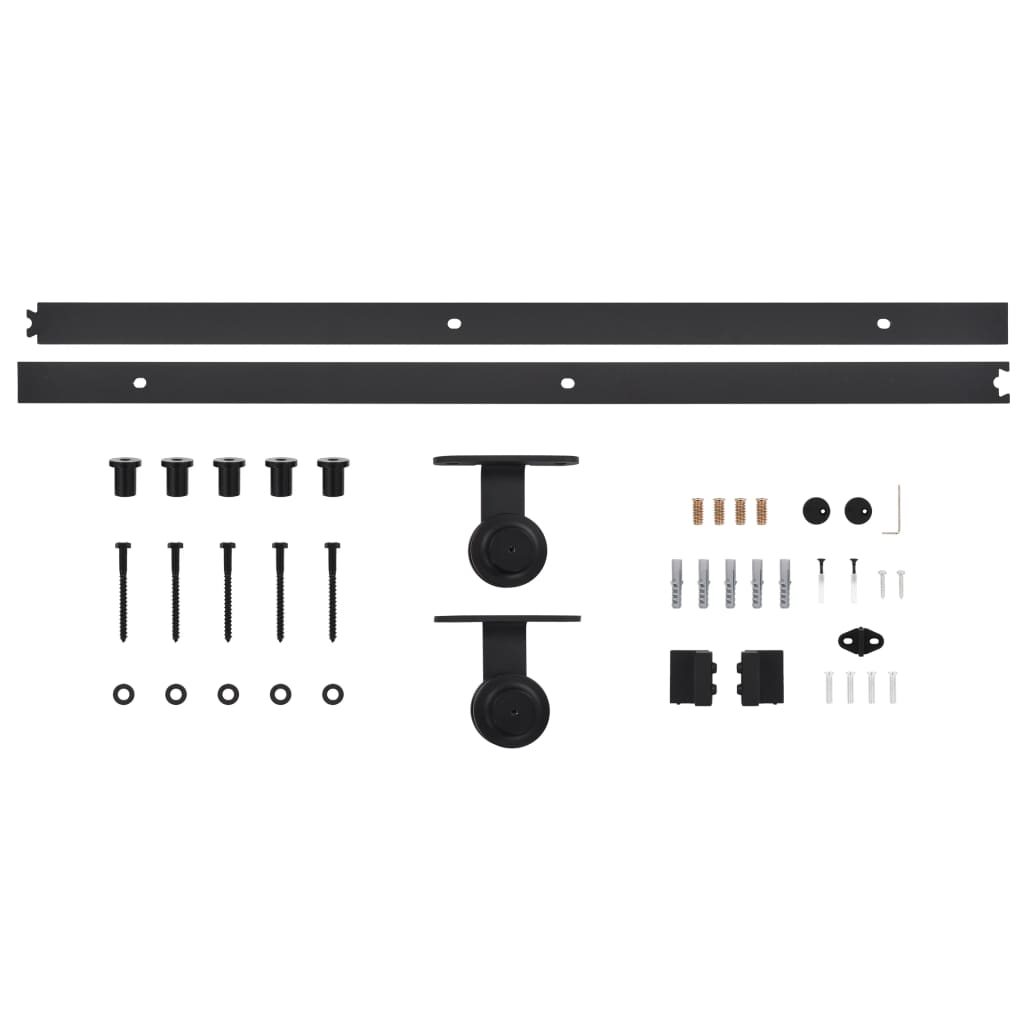 vidaXL Ușă glisantă cu set feronerie, 76x205 cm, sticlă ESG/aluminiu vidaXL Ușă glisantă cu set feronerie, 76x205 cm, sticlă ESG/aluminiu