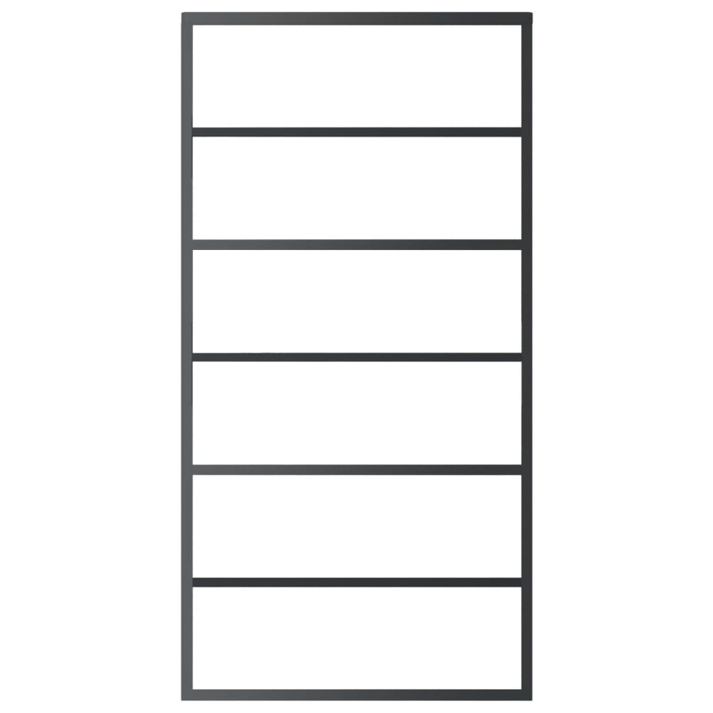 vidaXL Ușă glisantă cu set feronerie, 102x205 cm, sticlă ESG/aluminiu vidaXL Ușă glisantă cu set feronerie, 102x205 cm, sticlă ESG/aluminiu