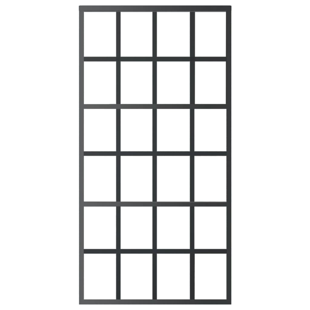 vidaXL Ușă glisantă cu set feronerie, 102x205 cm, sticlă ESG/aluminiu vidaXL Ușă glisantă cu set feronerie, 102x205 cm, sticlă ESG/aluminiu